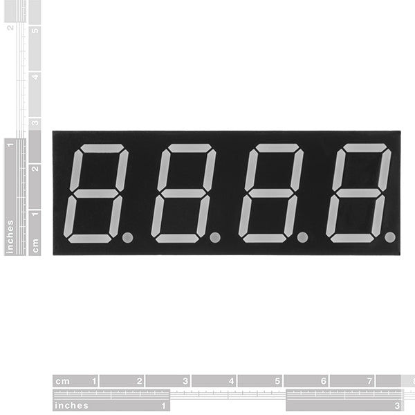 4 Digit 7 Segment Display - 20mm (Red)