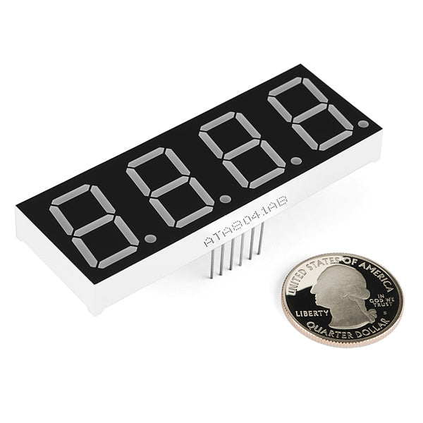4 Digit 7 Segment Display - 20mm (Red)