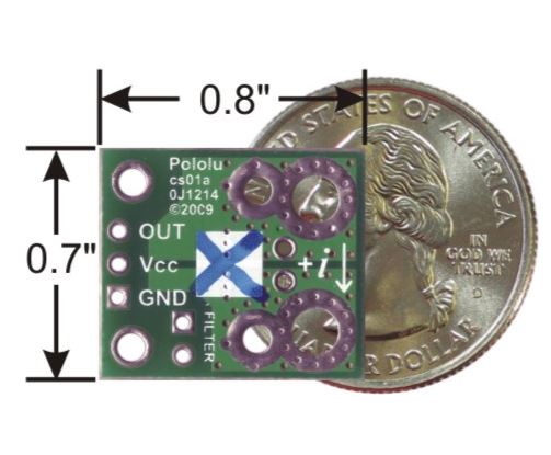 ACS714 Current Sensor Carrier -5A to +5A