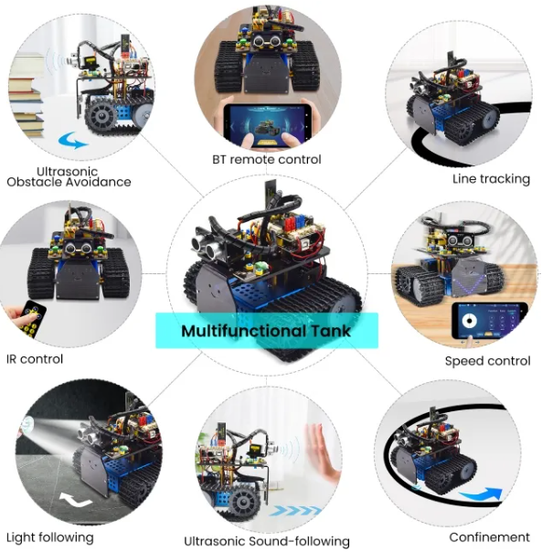 Arduino Mini Tank V3.0 Smart Robot Car Kit Keyestudio