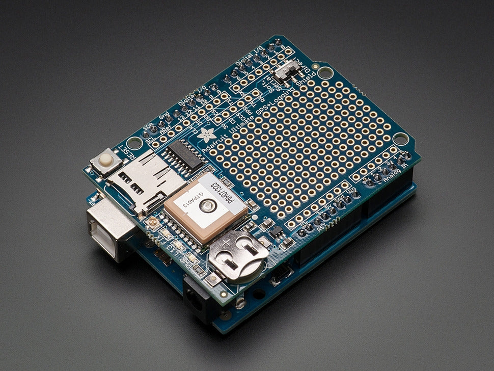 Adafruit Ultimate GPS Logger Shield - Includes GPS Module