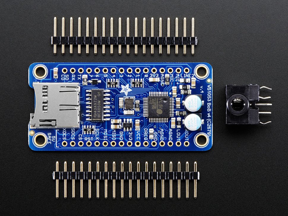 VS1053 Codec + MicroSD Breakout - MP3/WAV/MIDI/OGG Play + Record