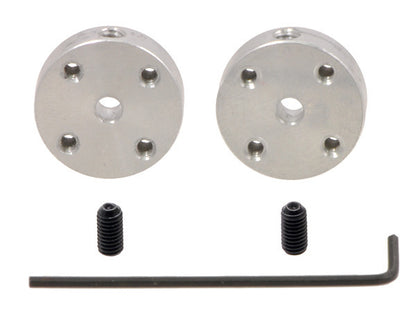 Pololu Universal Aluminum Mounting Hub for 3mm Shaft, #4-40 Holes (2-Pack)