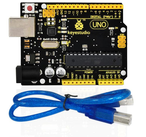 Arduino Uno R3 (Keyestudio) + USB Cable