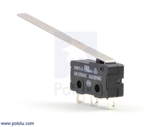 Snap-Action Switch with 50mm Lever: 3-Pin, SPDT, 5A