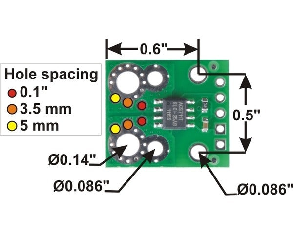 ACS711LC Current Sensor Carrier -12.5A to +12.5A