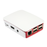 Case Enclosure: Raspberry Pi 3 - Red & WhiteABS Plastic