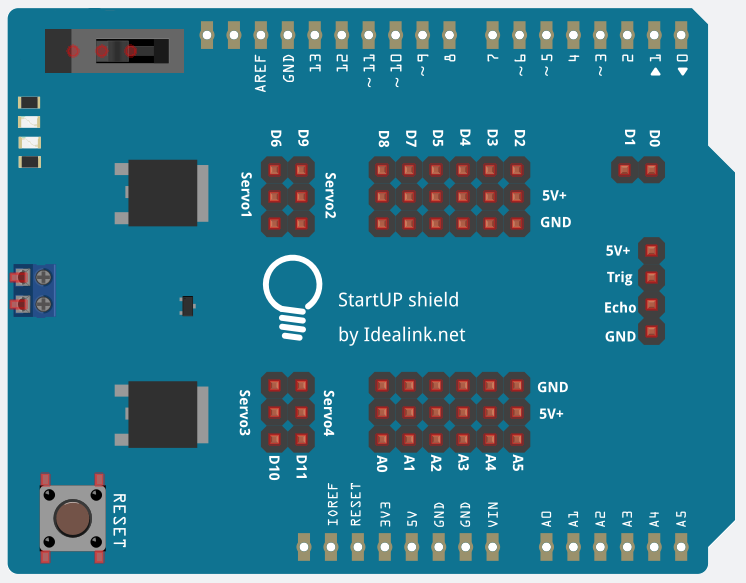 Arduino StartUp Shield by IdeaLink