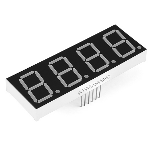 4 Digit 7 Segment Display - 20mm (Red)