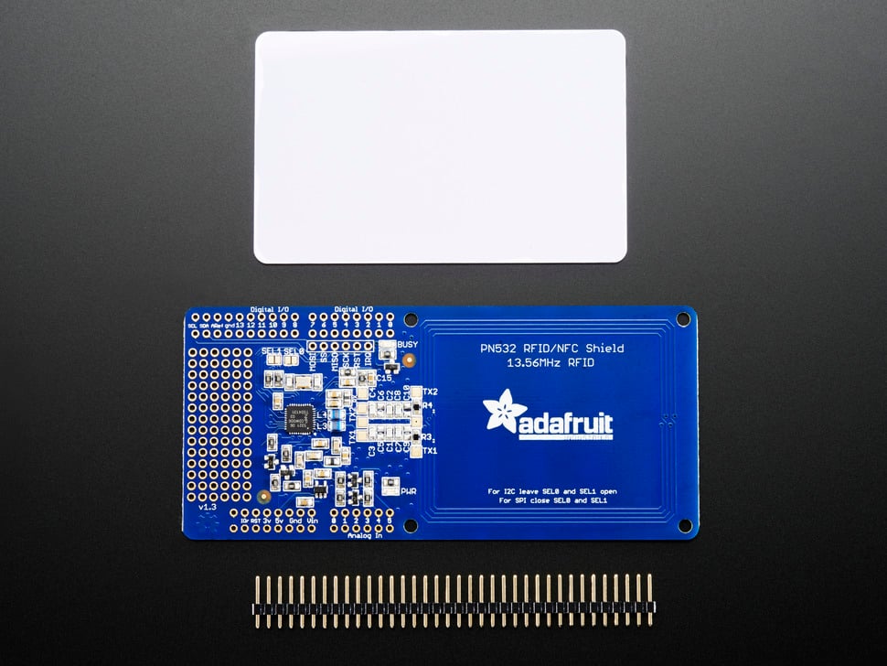 Adafruit PN532 NFC/RFID Controller Shield for Arduino + Extras