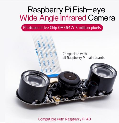 Raspberry Pi4B IR Camera Night Vision