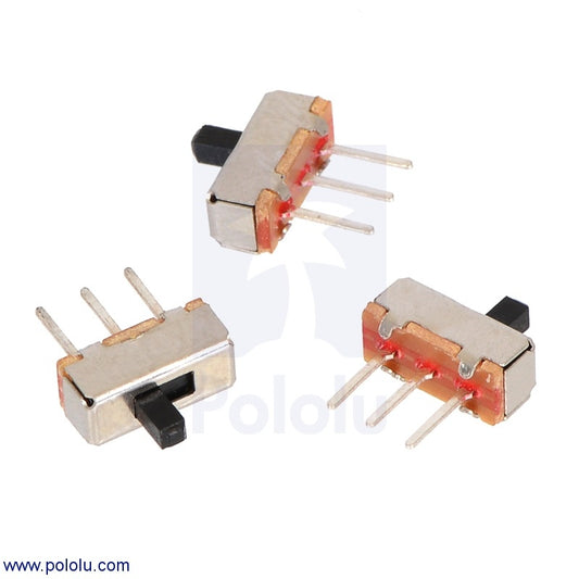 Mini Slide Switch: 3-Pin, SPDT, 0.3A (3-Pack)