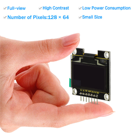 1.3" OLED Display for Arduino Uno