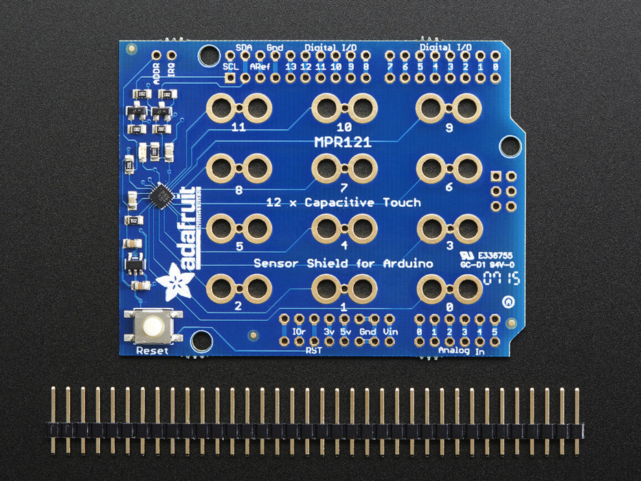 Adafruit 12 x Capacitive Touch Shield for Arduino - MPR121