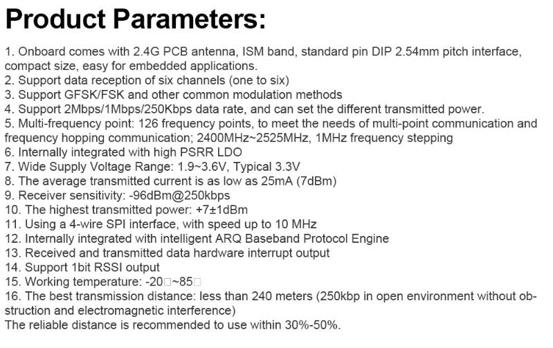 NRF24L01 2.4GHz Wireless Transceiver for Arduino