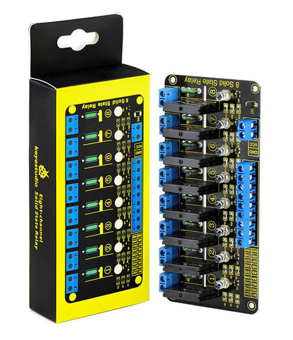 Eight Channel Solid State Relay for Arduino