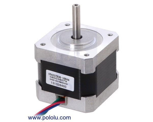 Stepper Motor - NEMA-17: Bipolar, 200 Steps/Rev, 42×38mm, 2.8V, 1.7 A/Phase