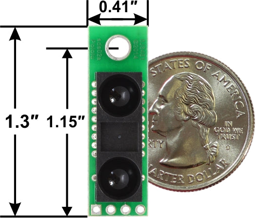 Pololu 10-150cm, 5V Sharp IR Analog Distance Sensor Carrier GP2Y0A60SZLF