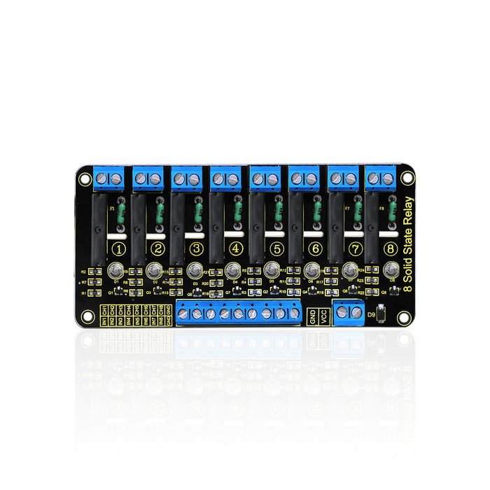 Eight Channel Solid State Relay for Arduino