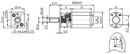 50:1 Micro Metal Gearmotor Medium Power